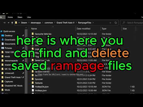 GTA5 Rampage Trainer - How to Delete Saved Outfits, Loadouts, etc.