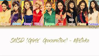 Girls&#39; Generation (SNSD) (소녀시대) – Mistake (내 잘못이죠) Lyrics (Han|Rom|Eng|Color Coded) #TBS