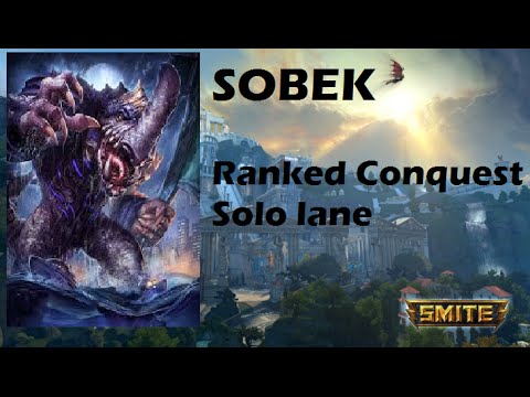 SOBEK, Jugando algun guardian en la solo :P | Ranked Conquest | Smite en Español