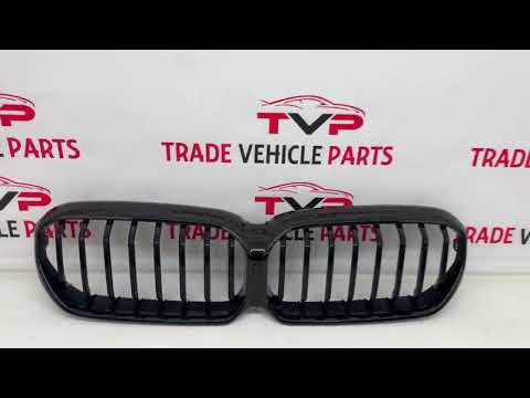 Fits BMW 5 Series G30 G31 LCI 2020- Front Kidney Grilles Gloss Black video