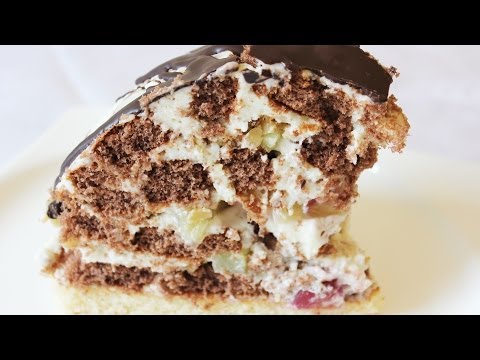 Торт 'ПАНЧО' - без выпечки (!!!) Быстро и вкусно!