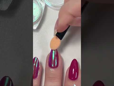 How to do chrome nail art#short#shorts#nailideas#naillover