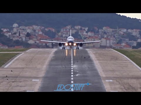Obras de recapeamento da pista do Aeroporto de Split SPU/LDSP - Inverno 2020