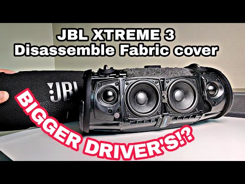 JBL XTREME 3 - Disassemble Fabric Cover  "WHAT'S INSIDE!?"