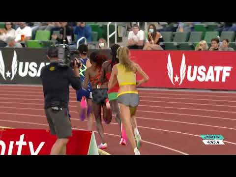 🔴Kurikirana ukuntu Francine NIYONSABA yaraye abaye uwa mbere mu mahiganwa ya Prefontaine Classic