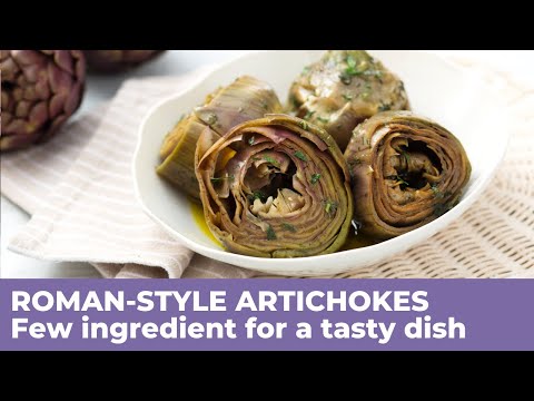 How to cook ROMAN-STYLE ARTICHOKES - Traditional recipe from Lazio