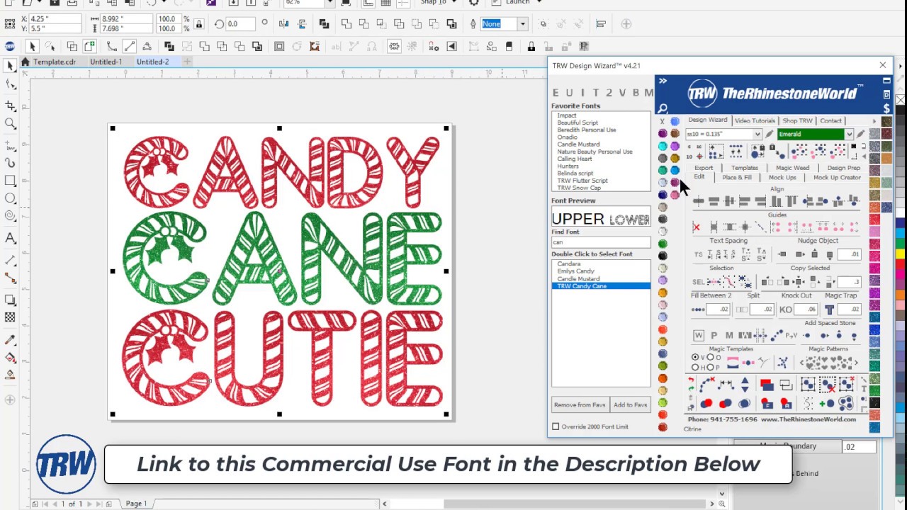 TRW Candy Cane Commercial Use Font Demo