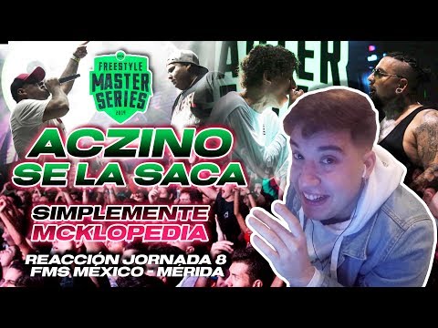 MCKLOPEDIA ME MATA DE LA RISA Y ACZINO literal - FMS MÉXICO HIGHLIGHTS J08 *ÉPICO*