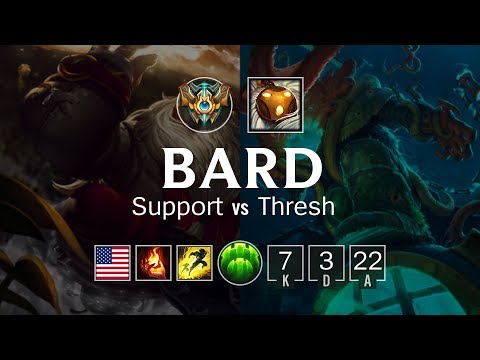 Bard Support vs Thresh - NA Challenger Patch 8.7
