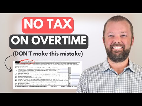 No Tax on Overtime : Don't Make This Mistake