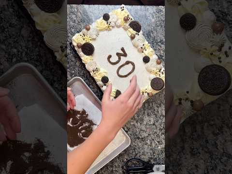 Sheet cakes are underrated!!! Yay or nay? 👍👎 (full tutorial for this cake is up too!)