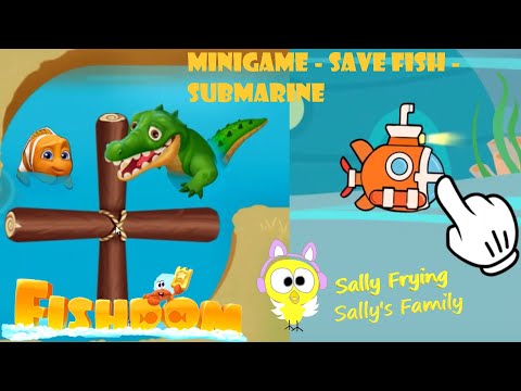 Fishdom minigame 1050 - 1125 save fish submarine