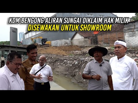 KDM BENGONG SAAT ALIRAN SUNGAI DIKLAIM HAK MILIK DAN DISEWAKAN UNTUK SHOWROOM