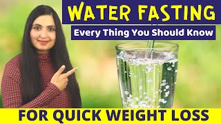 WATER FASTING : Science Behind FASTEST FAT LOSS method / Weight loss & Cellular Purification