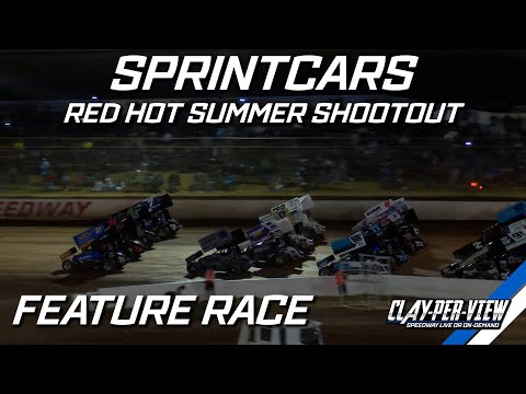 Sprintcars | Red Hot Summer Shootout - A-Main - Toowoomba - 21st Jan 2023 | Clay-Per-View Highlights