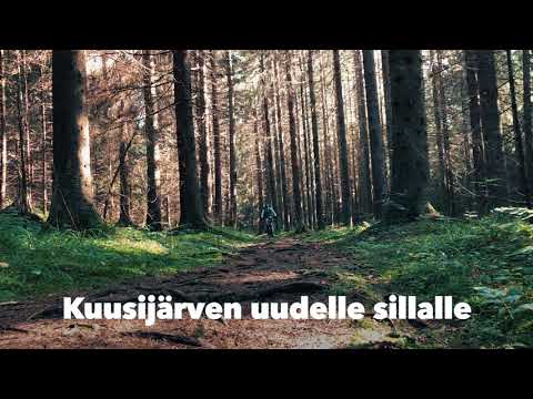 Polkaisu Sipoonkorven läpi Kuusijärven uudelle sillalle