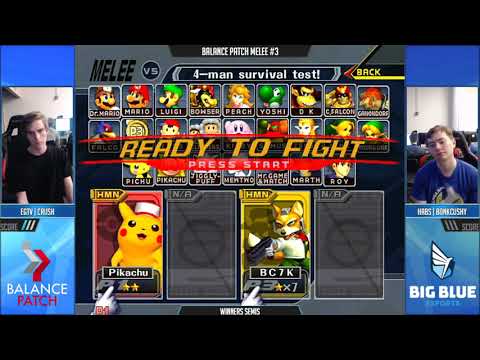 Balance Patch Melee 3 - EGtv | Crush vs. BonkCushy - Winners Semifinals