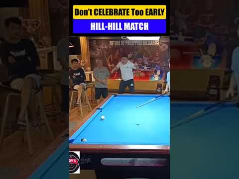 Don't Celebrate Too Early | Hill Hill Match Dennis Orcollo vs Anton Raga #shorts