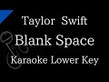 【Karaoke Instrumental】Blank Space / Taylor Swift【Lower Key】