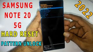 Samsung Note 20 Hard Reset/Pattern Unlock | How To Factory Reset Note 20 Ultra 5g Without Password