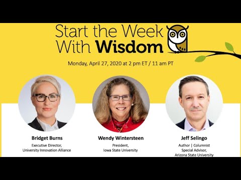 Weekly Wisdom Episode 3: Interview with President Wendy Wintersteen of Iowa State University