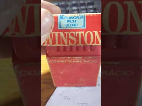 Winston cigarettes packet mini radio circ 1960/70s
