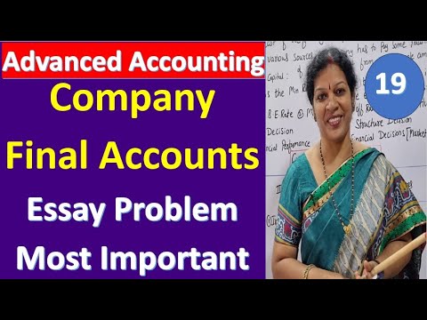 16 Company Final Accounts Introduction With Profit Loss Statement Format