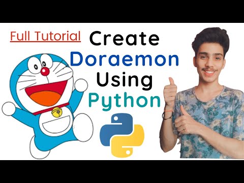 Create Doraemon Using Python Full Tutorial With Code Learn Graphics In Python Abhinav Shukla