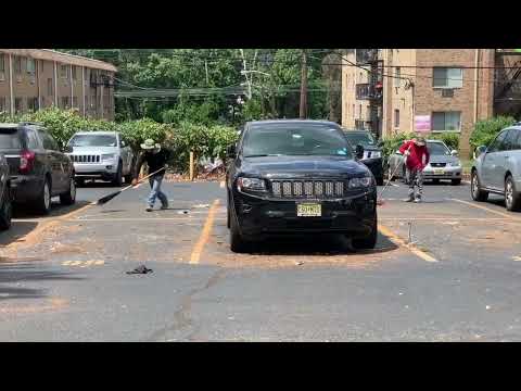 Orange Collapsed Carport