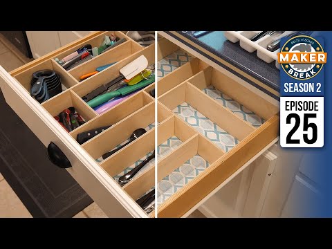 YouTube video about Carpentry Guide: Create Your Own Silverware Drawer Organizer