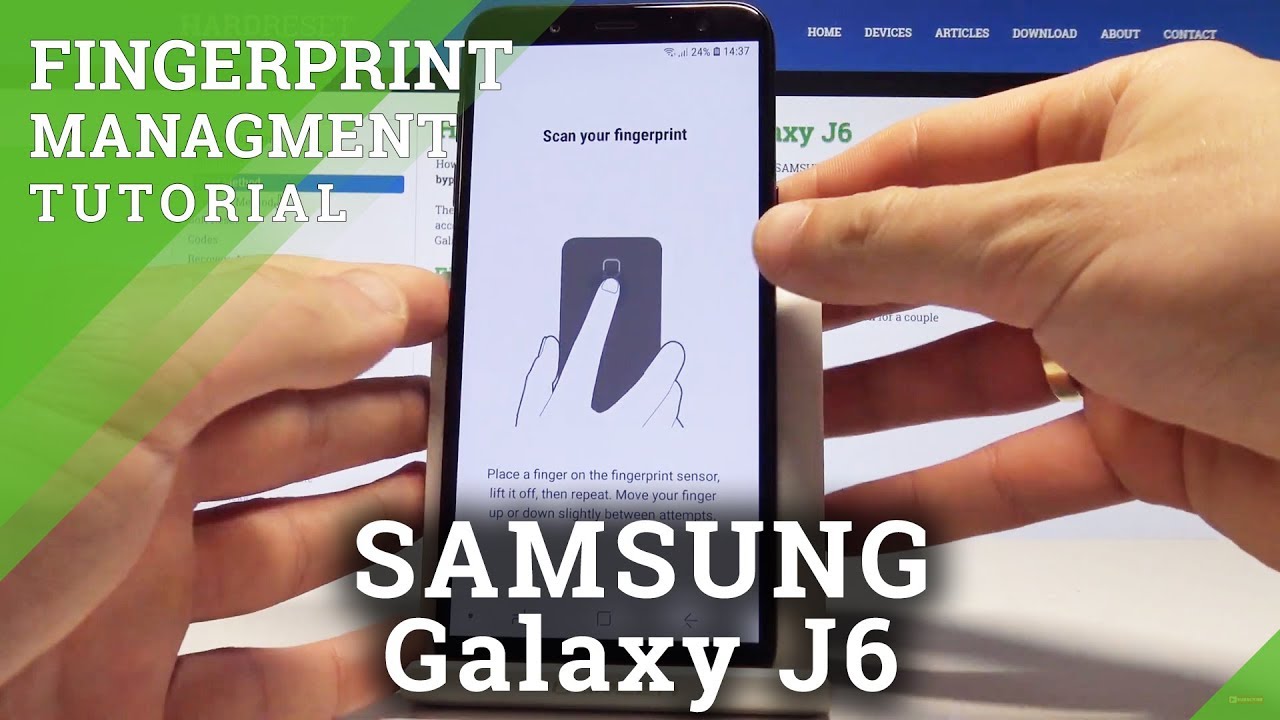 How to Add Fingerprint in SAMSUNG Galaxy J6 - Fingerprint Sensor