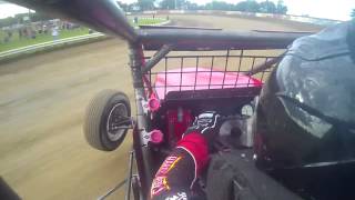 Shane Cockrum Qualifying @ 2014 Indiana Sprint Week Terre Haute USAC Non Wing In car camera