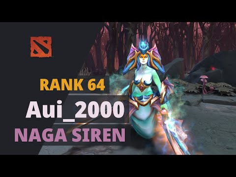 Aui_2000 (Rank 64) plays Naga Siren Dota 2 Full Game