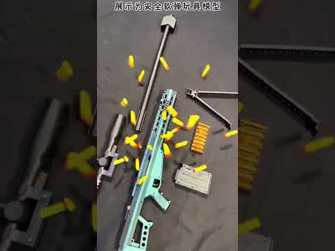 Barrett M82A1 Soft Bullet Gun Sniper Rifle #shorts #toyguns #softbulletgun #barrett