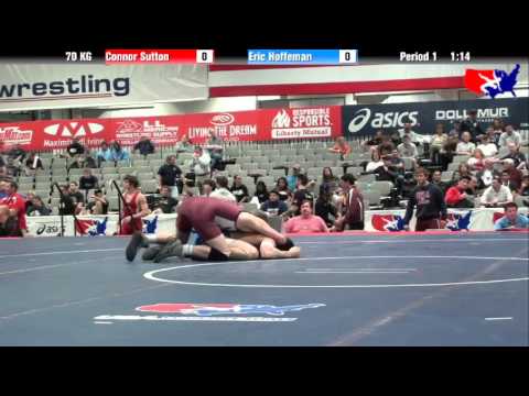 Connor Sutton vs. Eric Hoffeman at 2013 Junior Nationals - FILA - GR