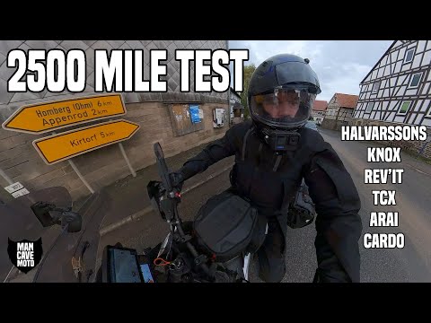 2500 Mile Motorcycle Trip - Gear Test - KNOX | REV'IT | HALVARSSONS | TCX | ARAI | CARDO