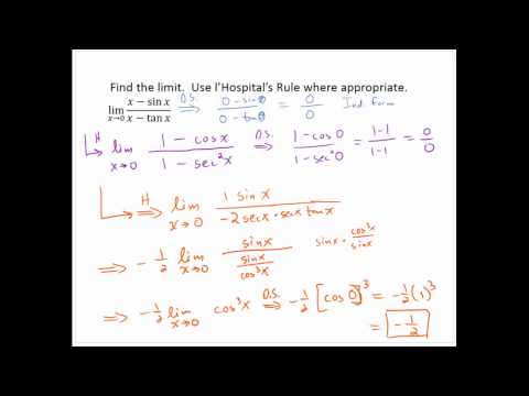 Indeterminate Forms and l'Hopitals Rule