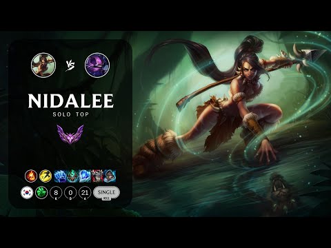 Nidalee Top vs Kennen - KR Master Patch 13.15