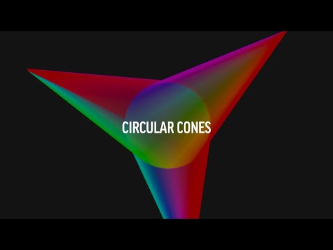 Processing Java Sketch Circular Cones