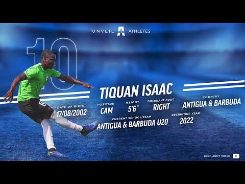 Men's Soccer | 5'6" CAM | Tiquan Isaac, Antigua and Barbuda | Highlight Video | Recruit 2022