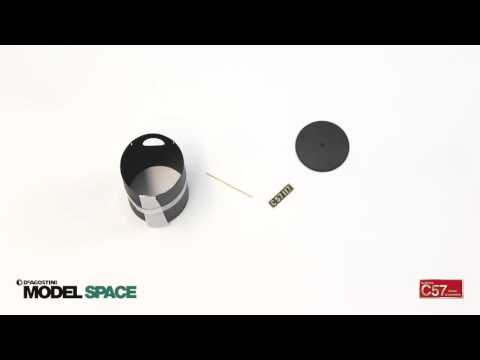 1:24-Modell der Dampflokomotive C57 von De Agostini ModelSpace