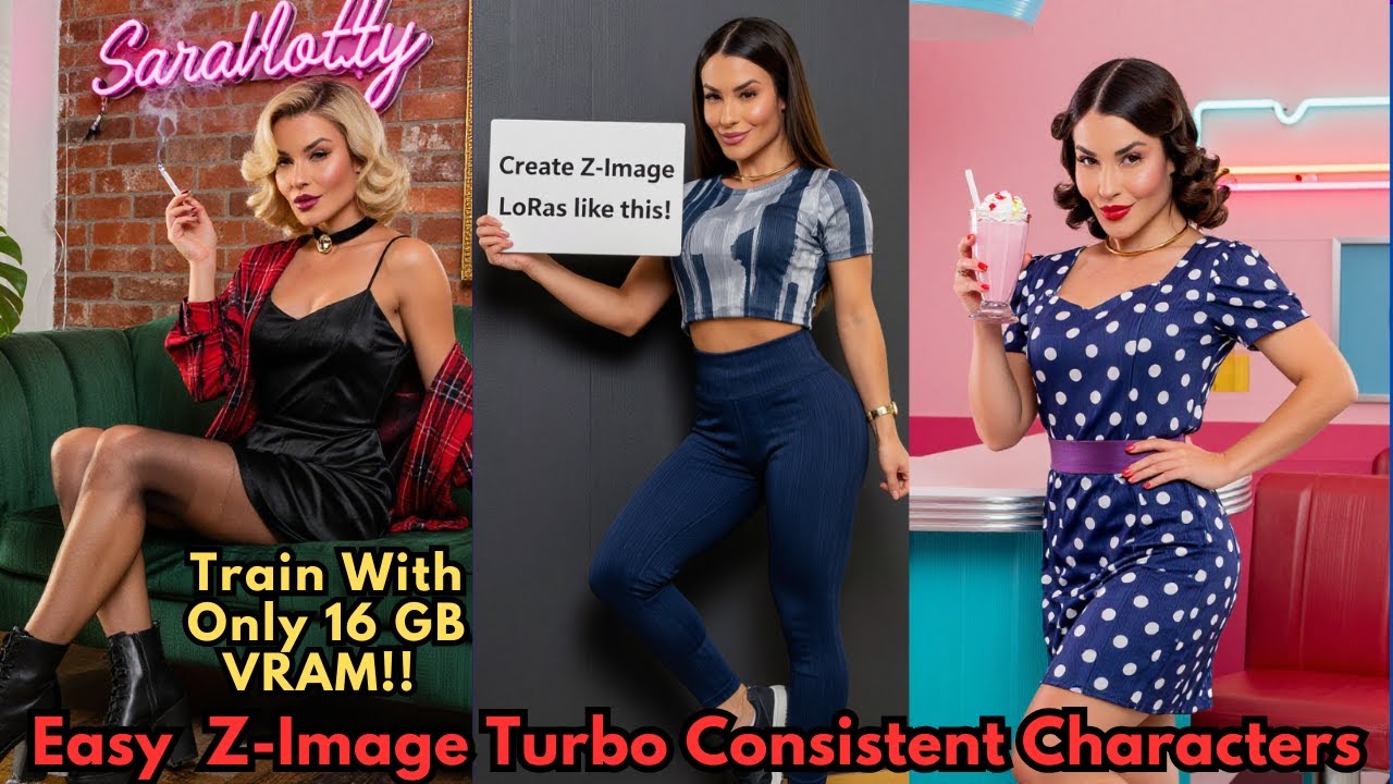 Consistent AI Characters with Z Image Turbo LoRAs