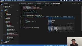 Download the video "ReactJS: 17-03 Code component ProductThumbnail"