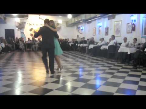  Diego Mohammad  and  Chiara Del Savio  are  dancing  to  the  tango  "  Porque tu me lo pides  "  by  Juan D'Arienzo