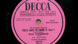 Ella Fitzgerald_&quot; You&#39;ll Have to Swing It &quot;