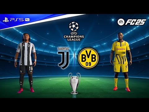FC 25 - Juventus Vs Borussia Dortmund | UCL League Phase | K.Thuram Vs S.Guirassy Epic Showdown