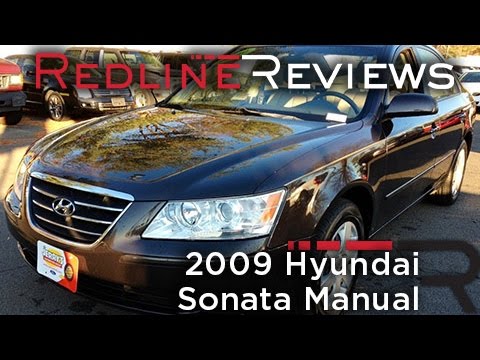 2009 Hyundai Sonata Manual Review, Walkaround, Exhaust, Test Drive