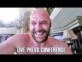 TYSON FURY PRESS CONFERENCE FOR FURY WILDER 3