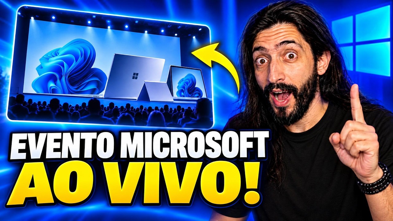 EVENTO MICROSOFT AO VIVO! Novidades do Windows e Novo Surface