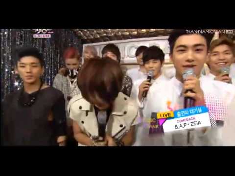 130809 B.A.P & ZE:A - Waiting Room @ Music Bank